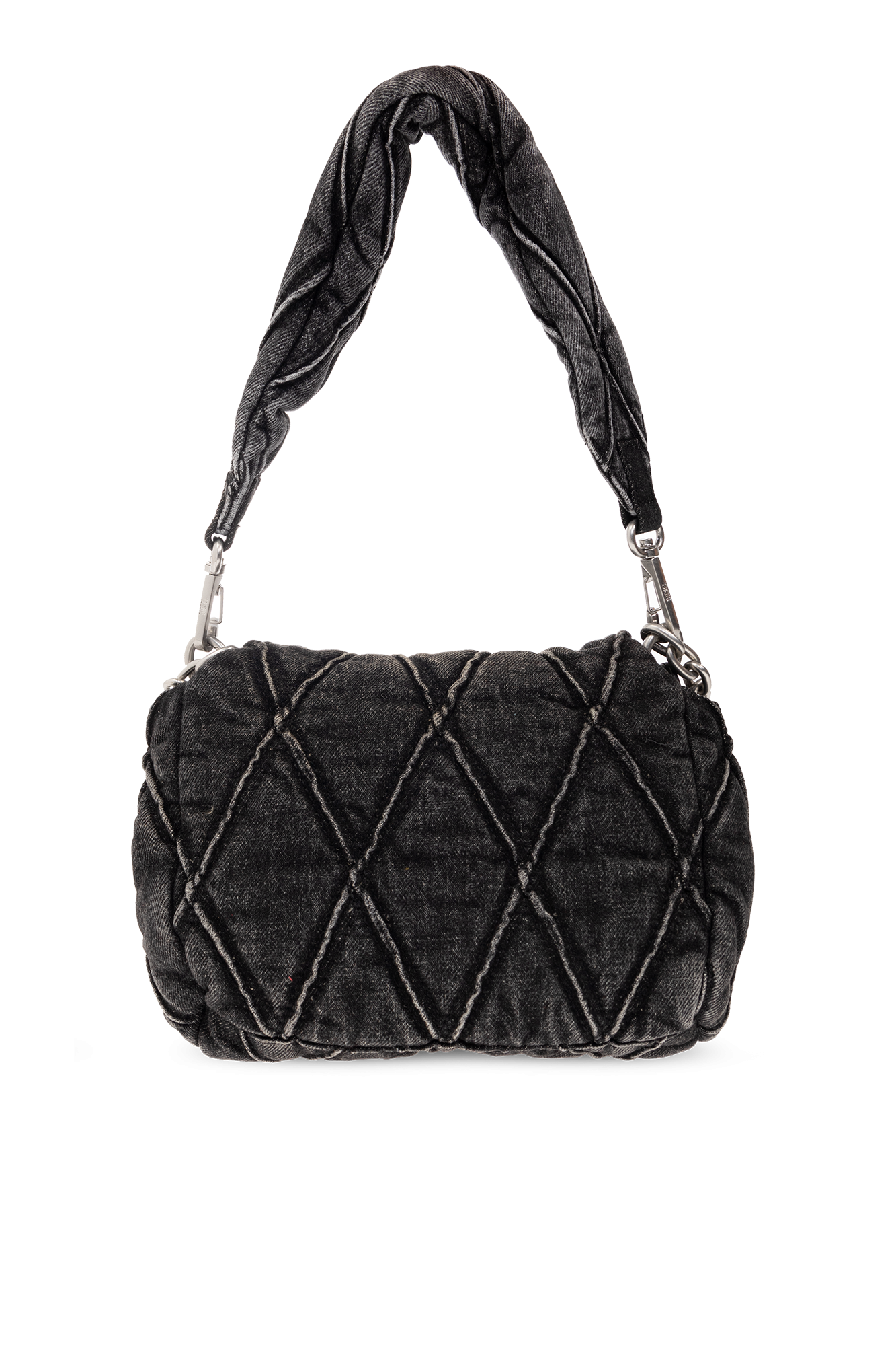☆fancy club☆ Big Pocket Denim Shoulder Bag BLACK F25QE991 A'GEM/9 × .kom 『 FANCY CLUB/ファンシークラブ』 BIG POCKET